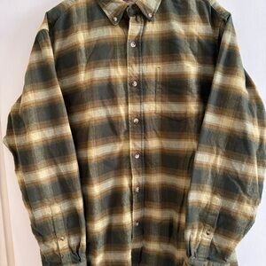 RedHead Green and Tan Plaid Casual Shirt